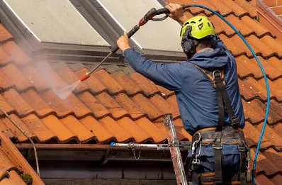 Démoussage et hydrofuge de toiture à Neuflieux